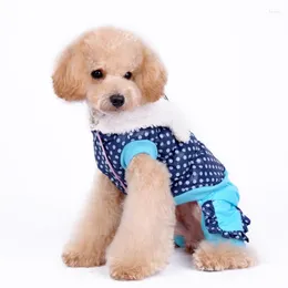 Vestuário para cachorro ponto algodão outono/inverno roupas de roupas de casaco