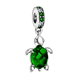 New Zircon Turtle Enamel Charms Pendant Classic Beads DIY fit Pandora Bracelet necklace for women designer high quality Jewelry