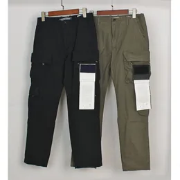 Pantaloni da uomo Fashion Brand Stone Cargo con ampie tasche Patch ricamate Pantaloni casual Pantaloni larghi Streetwear 221207