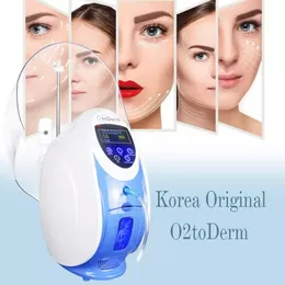 O2TODERM Oxygen Jet Peel Facial Machine med LED Oxigen Spray Therapy Mask Skin Care Ansiktsutrustning Oxygenterapi Kupol