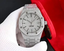 2022 New Erivel Zirconia Diamond Watch Automatic Automatic To Self-Op Quality CZ Stones Men Luxury Full Watches Sapphire Diamonds Wristwatches