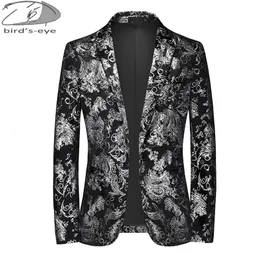 Abiti da uomo Blazer Giacca autunno/inverno Classica stampa floreale Cappotti Banchetto Cantante Stage Host Abito da sera Maschile Slim Fit Blazer 221208