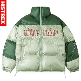 Masculino de casaco de marca de parkas histrex masculino inverno grosso coreano retchwork casaco quente bordado masculino feminino bober parka jaquetas 221207