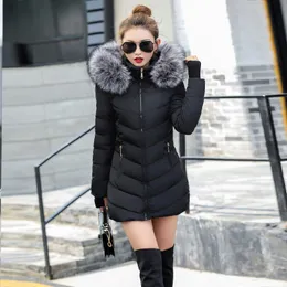 Women's Down Parkas Arrival Fashion Slim Women Winter Jacket Cotton Padded Warm Thicken Ladies Coat Long Coats Parka Womens Jackets 221207