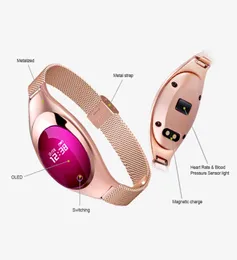 Z18 inteligentna bransoletka ciśnienie krwi krew tlen Tlen Monitor Sport Tracker Smart Watch Waterproof Bluetooth WristWatch dla I1473734