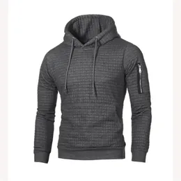 Mens Hoodies Sweatshirts Mrmt Brand Slimfit Side Zipper Pullover For Man Plaid Hoodie Sweatshirt 221207