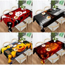 Table Cloth Creative Halloween Series Tablecloths Birthday Party Decoration Cute Weird Scary Pumpkin Lights Cover Wedding