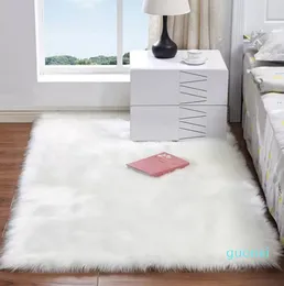 Soft Artificial Sheepskin Rug Chair Cover Artificial Wool Warm Hairy Carpet Seat Fur Fluffy Area Rugs Home Decor 60cm