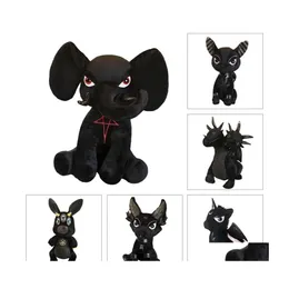 Gefüllte Plüschtiere Killstar Teufel Puppe Spielzeug Schwarzes Pentagramm Kaninchen Elefant Hydra Anubis Geschenke für Kinder Kind LJ201126 Drop De Dhsik
