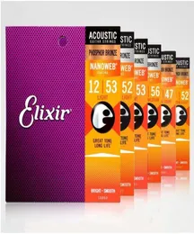 Elixir Acoustic Guitar Stringsリンブロンズシェード16077 16002 16052 11025 11052 16027 16102 11100 11002 11027 12000 12002 120504393668