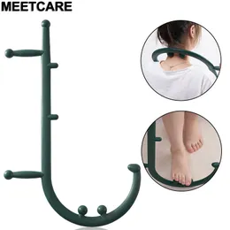Full Body Massager Trigger Point Self Stick Theracane Muscle Relief Back Massage Hook Thera Cane Therapeutic Relaxation Pressure Tool 221208