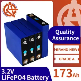 3.2V 173AH 1/4/8/16/32PCS Lifepo4 Battery New Rechargeable Lithium Iron Phosphate Battery DIY 12V 24V 48V RV Boat Solar System