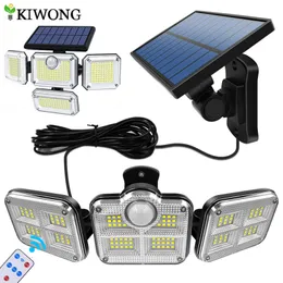 زينة الحديقة 20W Super Bright Solar Lights 122led IP65 مصباح داخلي مقاوم للماء مع زاوية إضاءة واسعة القابلة للتعديل 221208