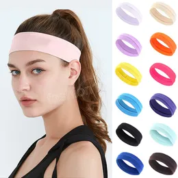 Mulheres de cor de colora￧￣o s￳lida Banda de cabelo el￡stica de malha de malha de maquiagem Makeup Hair Hairwrage Fashion Milk Milk Silk Bands