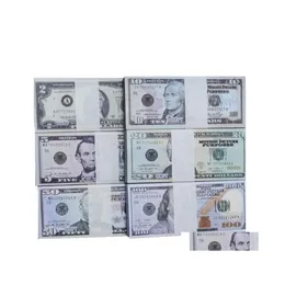 Best 3A Other Festive Party Supplies 100pcs/set American 2/5/10/20/50/100 Bar Tools Paper Dollar Atmosphere Quality Props Money9306 Drop D Dhhdg