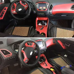 3D/5D Carbon Fiber Car-Stylin Innen Mittelkonsole Abdeckung Farbwechsel Form Aufkleber Aufkleber für Hyundai ix35 2010-2017