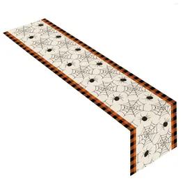 Table Cloth Halloween Tablecloth Runner Happy Scary Night Horror Atmosphere Decorative Tabletop