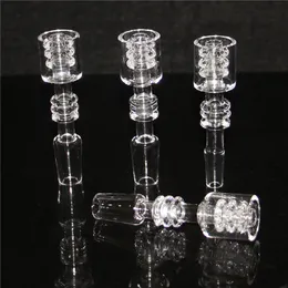 Hookahs Diamond Knot Quartz Tips 10mm 14mm 18mm Manlig kvinnlig nagelbanger för glasbongar