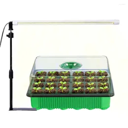 Luces de cultivo Lámpara de planta de 20W Luz LED para plantas de interior Espectro completo con soporte Semillas Inicio Flores de jardinería