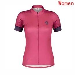 Womens Cycling Jersey Scott Team 2022 Summer Quick-Dry Short Sleeve Tops MTB Bike Uniform Racing Clothing Road Bicycle Shirt Y22120903