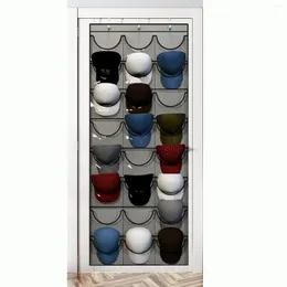 Hooks Closet Hanging Cap Organizer Rack 24 Clear Tickets Hanger System Storage Door Baseball Hat Holder