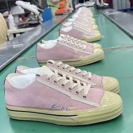 Canvas 2022 New Pink Star Small Old Dirty Best Best Quality Golden Golden Women’s Casual Propostasile Lace Up Slate Shoes