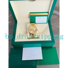 2023 Новые классические мужские часы Автоматические движения 40 -мм шампанское золото бриллиантовое время из нержавеющей стали.