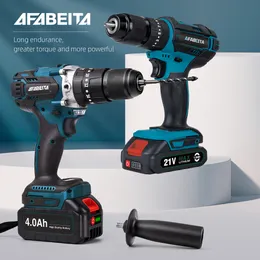 Electric Drill Cordless With Lithium Battery 3 in 1 Impact Screwdriver Set Power Tools 221208