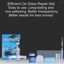 Soluzioni per autolavaggio Strumenti per la riparazione del vetro auto Kit fossette per crepe liquide sul parabrezza anteriore