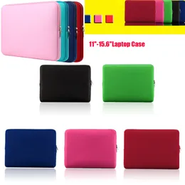 Zipper Soft Leact Laptop Case 11-15.6 بوصة محمولة أكياس كمبيوتر محمول أكياس الغطاء الواقي للحالات لجهاز iPad MacBook Air Pro Ultrabook Notebook