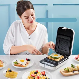 Bread Makers Sandwich Machine Light Food Breakfast Spit Driver Multi Function Heating Press Toaster Waffle