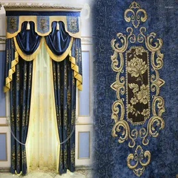 Kurtyna luksusowe amerykańskie zasłony w stylu europejskim do salonu jadalnia sypialnia Villa High-end Chenille Drapery skończone customdecor