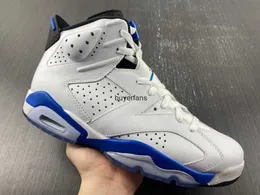 Jumpman 6s Basketball Man Sneakers Buty Sport Blue 384664-107 mają duży rozmiar 12-13 z podwójnym