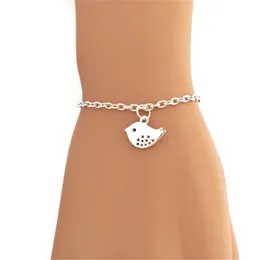 S￶t baby f￥gel charm armband liten flygande sparvar armband lite sv￤lja armband f￶r kvinnor smycken g￥va