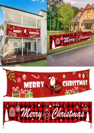 Decorações de Natal 300x50cm Oxford Ploth Banner Bunting Feliz Natal decoração de festa festiva em casa Layout de cena ao ar livre Xmas Navi4729913
