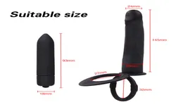 Badkamer accessoire sets siliconen dildo vibrators dubbele penetratie vibrators anus plug kont voor vrouwen clitoris stimuleren volwassen tot 8966859