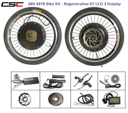 CSC ebike kits elektrische fiets fietsconversiekit 48V 1500W voorste hub Motormotor kit Regeneratief LCD Display WI Optiona1995131