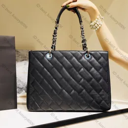 10A oversize designer tote bag duffle shoulder purse 50995 designs double flap handbags cowhide leather crossbody bags caviar silver clutch black women wallet