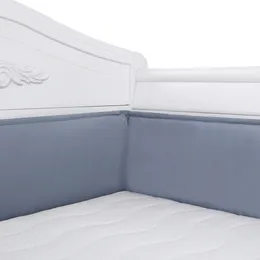 Bed Rails 4pcs/set Solid Color Baby Protector Infant Sleeping Cushion Mat Nursery ding Set Room Decoration Crib Bumper born Cot 221209