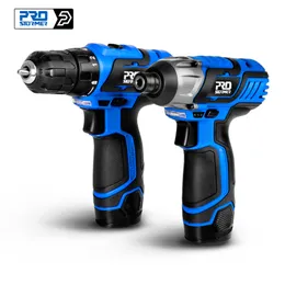 Electric Drill 12V Cordless Screwdriver 100NM Torque ing Machine Mini Hand Wireless Power Tool by PROSTORMER 221208