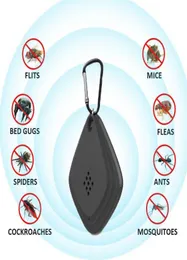 Tragbarer USB -Elektronikm￼cken -Repeller Keychain Ultrasonic Mosquito Killer Fly Insect Insect Bug Spider Pest Repellent f￼r Zuhause im Freien 9870431