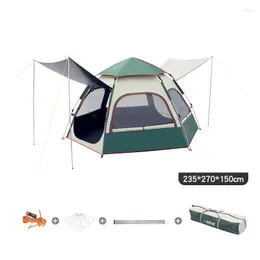 텐트 및 대피소 디자인 특허 3-4 사람 가족 야외 관광객 자동 방수 공원 캠프 여행