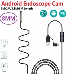 8 mm lens USB endoscoop camera waterdichte draad slangbuisinspectie borescope voor OTG -compatibele Android -telefoons 12355M5399021