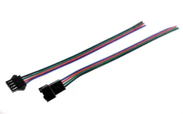 50Sets JST 4 PIN Male Female RGB Connector Wire Cable 3528 5050 SMD LED Strip Light1126523