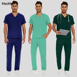 Lab Clinical Workwear Scrub Coat Unisex Infermieristica Uniforme Abbigliamento medico Apertura-Workwear Spa Uniforme Tuta da odontoiatria Set chirurgico