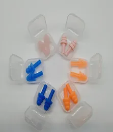 Silicone Earplugs Swimmers Soft and Flexible Ear Plugs for travelling sleeping reduce noise Ear plug 8 colors DHL 5191435
