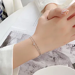 New Designer Chain girl's titanium steel Bangle simple temperament diamond bracelet Love jewelry