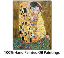 Malarstwo olejne Wall Art The Kiss Gustav Klimt Canvas reprodukcja