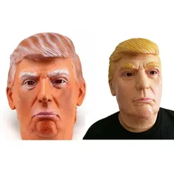1pc Donald Trump Maske Milyarder Başkanlık Kostümü Lateks Cadılar Bayramı Parti Dekorasyonları için Cospal Maskesi Süsleri4847126