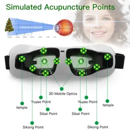 Göz Masajı 3D Görme Kurtarma Eğitim Enstrümanı EMS Nabız Masaj Koruması Elektrikli Yeşil Işık 221208